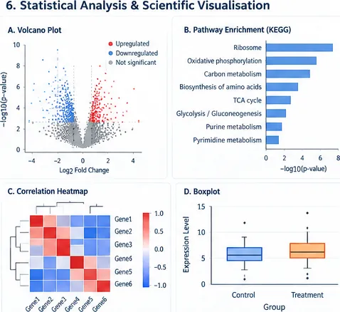 Demonstration figure: Statistical analysis & visualisation