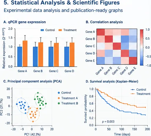 Illustration of the Statistical Analysis & Scientific Figures workflow